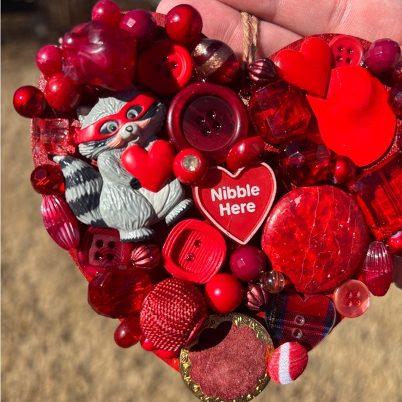 Hand Crafted Red Heart Ornament - Picture 3 of 4